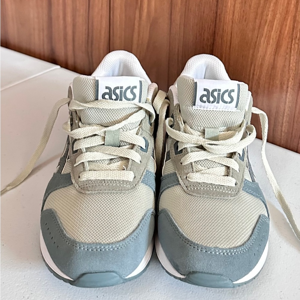 ASICS UNISEX Olive and Teal Running Shoes Size 6.5 like new! - Picture 3 of 14